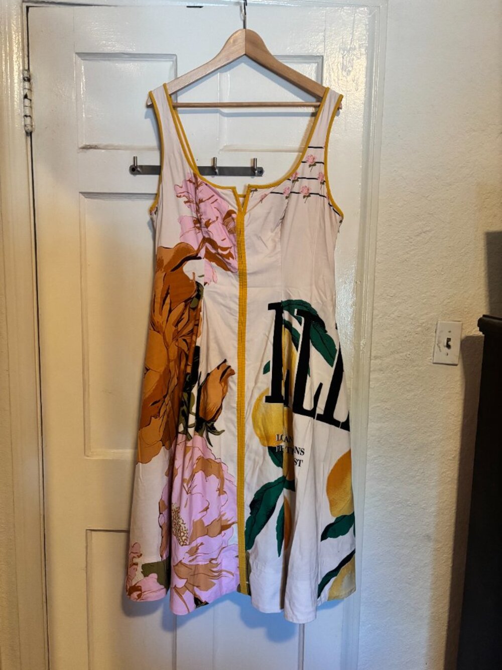 Maeve Sleeveless Notched Square-Neck Midi Dress Ivory - Picture 4 of 6